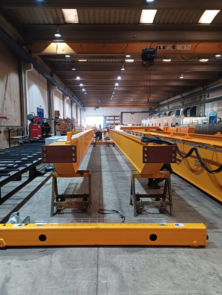 Monorail overhead crane structures in our overhead crane factory.