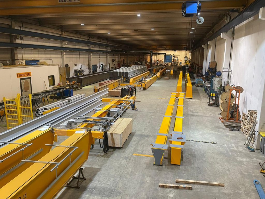 Interior view of our overhead crane factory.